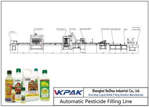 Plnicí linka pro automatické pesticidy